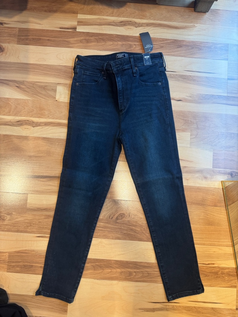 Abercrombie & Fitch Simone High Rise Ankle Dark Blue Skinny Jeans